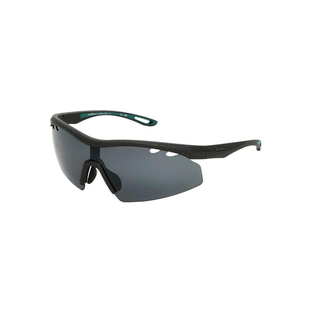 Ironman Active Foster Grant Sunglasses Black Wrap Sport Uva-Uvb Protection Qq12